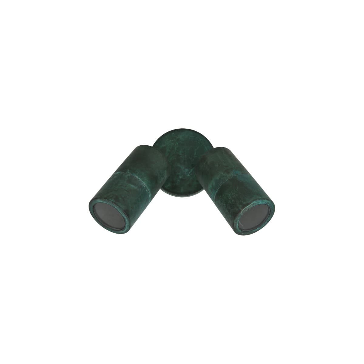 Made By Mayfair Seaside Exterior 2 Light Adjustable Spotlight in Verdigris-img-1