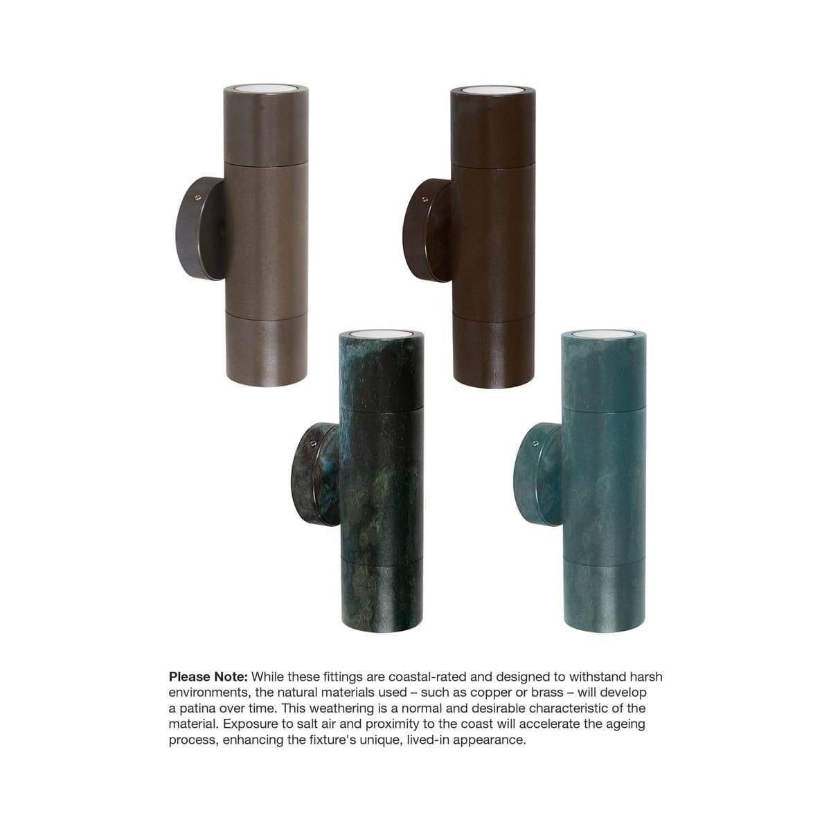 Made By Mayfair Seaside St Kilda Exterior Wall Bracket in Aged Solid Bronze with Spanish Alabaster Shade-img-2
