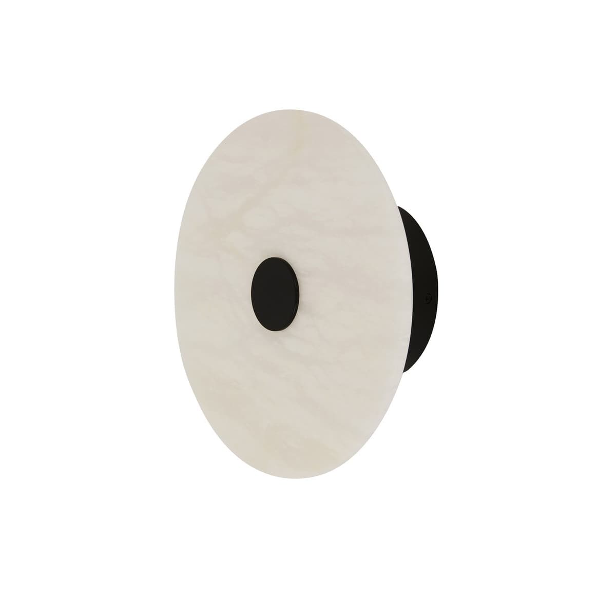 Made By Mayfair Osten LED Colour-Shifting Wall Bracket in Black with Spanish Alabaster-img-1